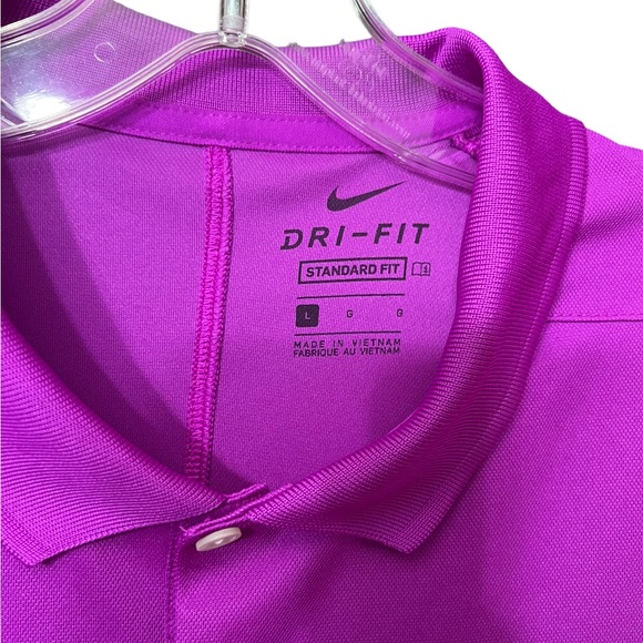 Nike Dri Fit standard fit Polo Shirt size large purple. - Picture 5 of 6